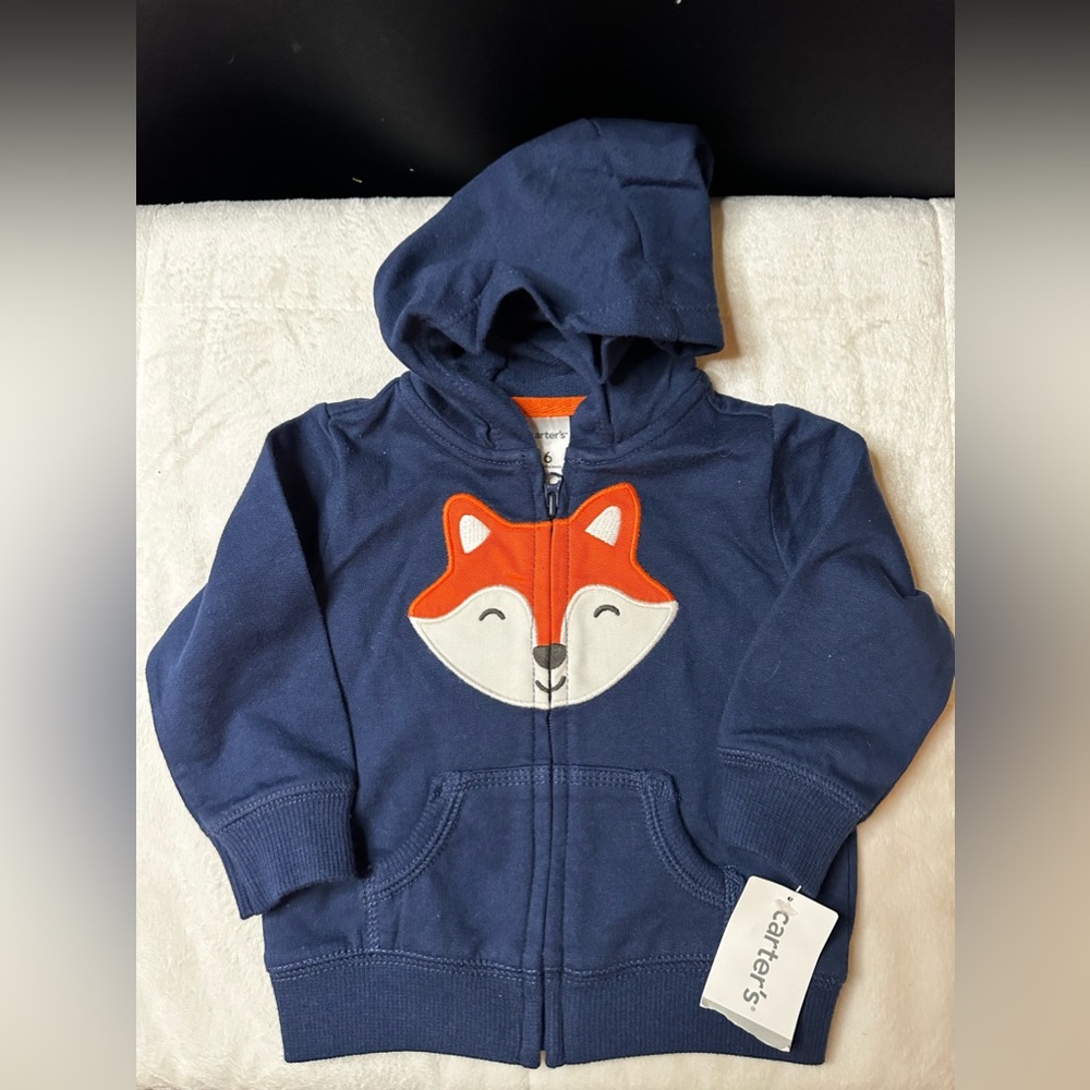 New Carter’s Fox 🦊 Hoodie Zip Jacket